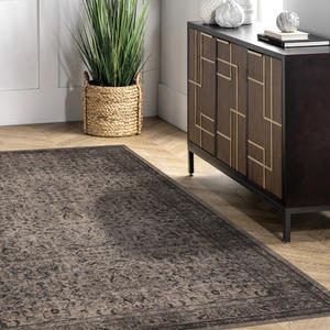 Alfombra de algodón antideslizante de diseño moderno, alfombra cuadrada de estilo persa de impresión única hecha a máquina para comedor, cocina, pasillo - Product Image 3