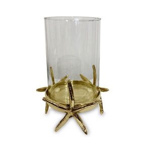 Silver Metal <b>Hurricane</b> <b>Candle</b> Holder-Heat Resistant & Eco-Friendly Handmade Wedding Home Decor 23H X 16 Dia cm Customized Logo - Product Image 5