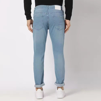 Jeans en denim évasés de haute qualité à coupe étroite pour hommes, vêtements de ville personnalisés, salopette brodée patchwork, services OEM