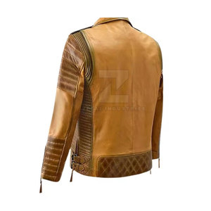 Chaqueta de cuero formal de invierno Pakistán hecho personalizado Color sólido impermeable a prueba de viento logotipo frontal - Product Image 4