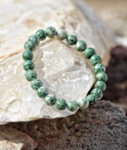 Cuentas de sodalita verde de estilo clásico unisex para pulsera, brazalete de acero inoxidable para aniversario de boda o regalo de fiesta - Product Image 3