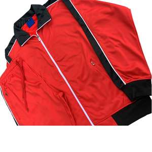 Survêtements en molleton de polyester pour hommes rayures latérales style d'hiver costumes de jogging coupe ajustée vêtements de gymnastique actifs survêtements de sport de football - Product Image 5