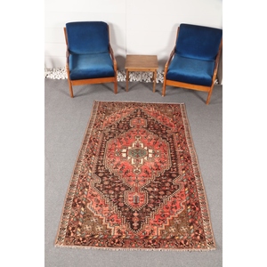 Tapis turc vintage 4,2 x 6,7 pieds, tapis d'appoint, tapis marron - Product Image 1