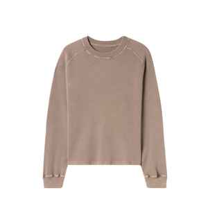 Sweat-shirt unisexe à col rond personnalisé, mélange polyester/coton, surdimensionné, thermique, uni, streetwear d'hiver, sweat-shirt de luxe - Product Image 1