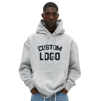 Personnalisé Français 100% Coton Terry Hoodies Surdimensionné Hommes À Capuche Broderie Épais Lourd 450 GSM Hommes Blank Hoodies & Sweatshirts