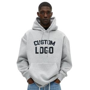 Personnalisé Français 100% Coton Terry Hoodies Surdimensionné Hommes À Capuche Broderie Épais Lourd 450 GSM Hommes Blank Hoodies & Sweatshirts - Product Image 5