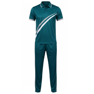 Uniforme de Críquet Profesional para Hombre de Alta Demanda |   Pantalón Deportivo Sublimado Transpirable 100% de Alta Calidad de Secado Rápido Color Verde Azulado - Product Image 1