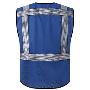 Reflective Safety Vest for Road Construction & Sanitation Workers Waterproof Formal Style for Secure Working Clothes - Product Image 3