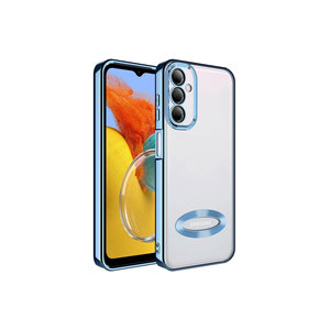 เคสโอเมก้าสำหรับซัมซุงสำหรับกาแลคซี่ เอ็ม 14 พรีเมี่ยม ซีอาร์เอ็นเอเคสซิลิโคน TPU สีน้ำเงินพร้อมการปกป้องกล้องและการแสดงโลโก้ - Product Image 1