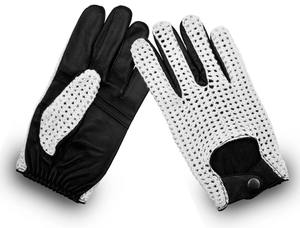 ถุงมือขับรถหนังแท้สำหรับผู้ใหญ่ใช้ได้ทั้งชายและหญิงพร้อมด้วยกระดุมหนังแพะหนังแท้ - Product Image 5