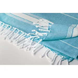 Serviettes de plage en coton personnalisées MALIBU pour le merchandising - Product Image 1