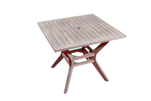 Table de patio carrée pliante en bois design scandinave durable pour cour hôtels parcs villas mobilier d'extérieur - Product Image 3