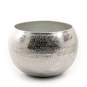 Prix le plus bas meilleure qualité décoration de la maison Style moderne or fini riz martelé métal bol Vase vaisselle fleur Vase - Product Image 2