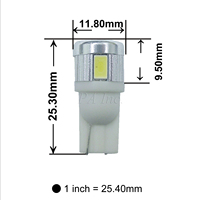 Ampoules LED de plaque d'immatriculation personnalisées de luxe pour Mustang GT 1999-2004, T10 194 168 |   Voiture blanche 12V Garantie 1 an