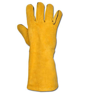 Guantes de cuero duraderos de alta calidad hechos a medida de alta calidad Soldadura larga Desgaste de alta temperatura - Product Image 6
