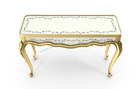 Table console dorée de luxe pour entrée Table console premium