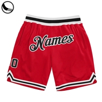 Shorts de basketball personnalisés pour hommes et femmes, coupe athlétique, en maille respirante, motif étoiles sublimées marine, en polyester