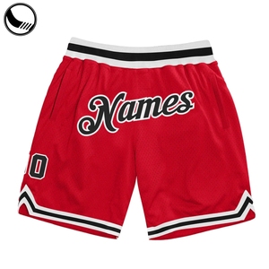 Shorts de basketball personnalisés pour hommes et femmes, coupe athlétique, en maille respirante, motif étoiles sublimées <span class=keywords><strong>marine</strong></span>, en polyester - Product Image 4