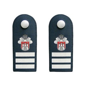Hombreras de Alta Calidad para el Departamento de Bomberos de Hamburgo, Ancla Dorada, Hombreras de Capitán con Cuatro Barras y Botón Superior, Más Vendidas - Product Image 1