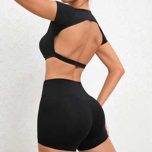 Nouveaux ensembles de yoga pour femmes, tenue d'entraînement de gym rembourrée sans dos réglable, ensembles de yoga pour femmes pour l'entraînement et les vêtements de sport - Product Image 5