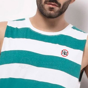 Camiseta sin Mangas para Hombre, para Gimnasio, Fitness, Casual, Tejida, 100% Algodón, de Secado Rápido y Transpirable, Ropa Deportiva - Product Image 4