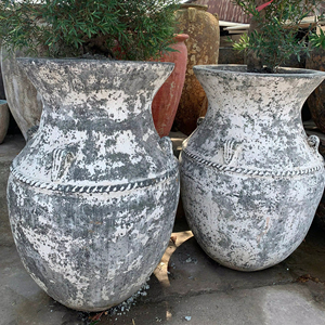 Maceta de cerámica esmaltada maceta de jardín de terracota macetas decorativas artesanales de Vietnam cerámica vintage hecha a mano - Product Image 1
