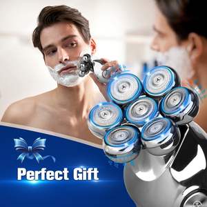 Rasoir électrique pour hommes, rasoir flottant, tondeuse à poils de nez, tondeuse latérale, brosse FA flottante, IPX7, utilisation humide/sèche, rasoir corporel à cinq lames - Product Image 3