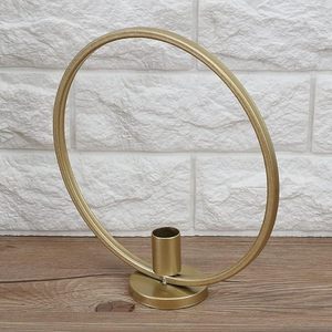 Portavelas de latón y Metal de diseño moderno, candelabro redondo para mesa de comedor, portavelas - Product Image 3
