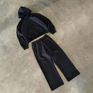 Latest Design Custom Logo And Design Tracksuit Men Sport Jogging Wholesale Price Set Plain Oversized Sweat <b>Suit</b> - Product Image 5