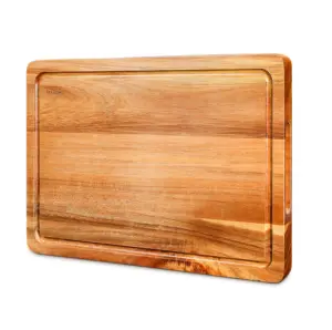 Tabla de cortar de madera Natural, hecha en la India, precio bajo, tabla para picar con forma rectangular - Product Image 1