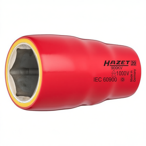 Hazet 6-Point Hexagonal Square 1/2'' <b>Socket</b> with Traction Profile 1000V Protective Insulation - Product Image 3