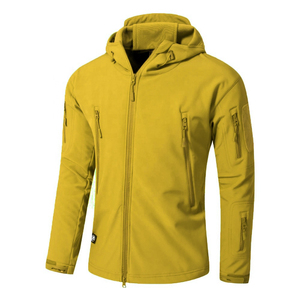 Chaqueta de invierno suave personalizada para hombre para deportes al aire libre montañismo correr transpirable impermeable lana soporte cremallera algodón - Product Image 1