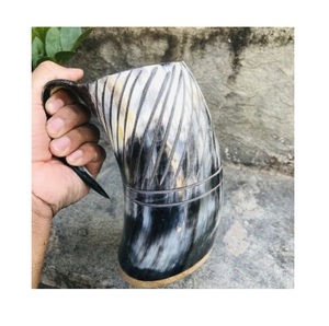 Moderno 100% Natural Food Save Rústico Beber Cuerno Jarra Taza Festival Mead Beber Cuerno Taza - Product Image 2