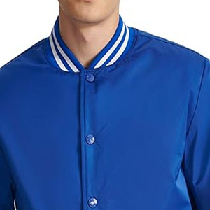<b>Men</b> Satin <b>Varsity</b> <b>Jacket</b> Stylish Retro Streetwear <b>Bomber</b> Baseball Letterman Casual Fashion Outerwear - Product Image 2