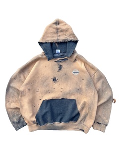 Sweat-shirts à capuche entièrement personnalisés, effet délavé, matière de haute qualité, prix de gros, sweat-shirt en coton uni pour homme - Product Image 5