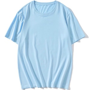 T-shirts décontractés à manches courtes pour hommes, col rond, 100% coton, tricotés, coupe classique, anti-rétrécissement - Product Image 6