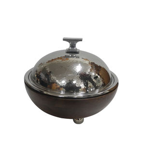 Casseroles isolantes décoratives faites à la main servant une marmite chaude Casseroles en acier inoxydable à double paroi Serveur Hot Pot - Product Image 5