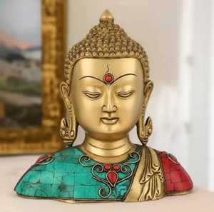 Premium Quality Buddha Brass Statue Wholesale Decorative Sculpture for Home Office Tabletop Gift Handmade in India - Product Image 3