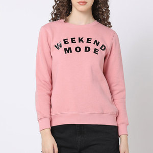 Sweat-shirt d'hiver en molleton pour femme, sur mesure, 100 % coton, logo personnalisable sur le devant, style streetwear tendance - Product Image 1