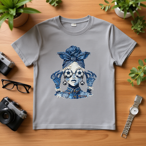 T-Shirt Unisex 100% Cotone 210GSM Stile Casual Vestibilità Oversize Modello Rose con Stampa DTG e Serigrafia - Product Image 3