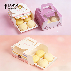 OEM Sturdy Paper Bakery <b>Box</b> With Built-In Liner For <b>Cake</b> Bread Pastries Desserts Takeaway <b>Gift</b> <b>Box</b> Custom design food <b>box</b> - Product Image 5