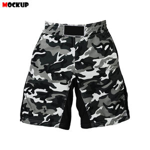 Shorts d'entraînement de boxe et de grappling personnalisés de haute qualité, extensibles dans les 4 sens, sublimation personnalisée, 100% polyester, séchage rapide, unisexe - Product Image 4