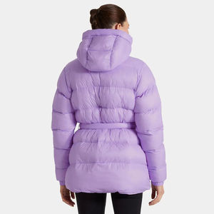High Demand Custom Heather OEM <b>Women's</b> Grace Puffy <b>Parka</b> Adjustable Hood Puffer Quilted Bubble <b>Winter</b> Jacket Breathable Cotton - Product Image 6
