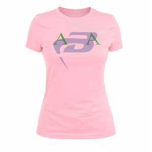 Alfa |   Kapa |   Camiseta de la Hermandad Alpha con Letras Griegas en Rosa y Verde, AKA Sorority, 100% Algodón, Unisex, Personalizable con Cualquier Logotipo - Product Image 1