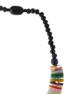 Collar de cuentas de resina Multicolor Premium hecho a mano Gargantilla de declaración gruesa para mujer Accesorio de joyería de moda audaz - Product Image 5