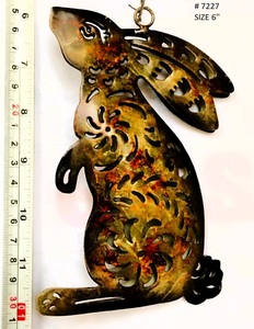 Ornement suspendu en forme de lapin festif pour accessoires décoratifs d'arbre de Noël - Product Image 3