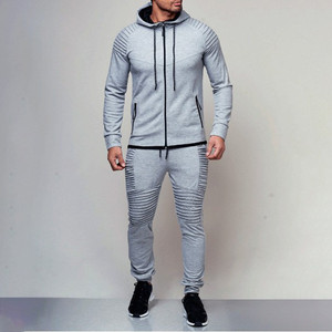 Chándal clásico ajustado esencial Ropa atlética moderna para entrenamiento de invierno Uso informal Cómodo Diseño sólido para todos los días - Product Image 1