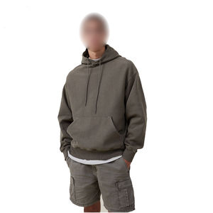 Vêtement d'hiver unisexe de luxe 2025, 100% coton biologique, imperméable, respirant, surdimensionné, lourd, de haute qualité, avec poche brodée - Product Image 4