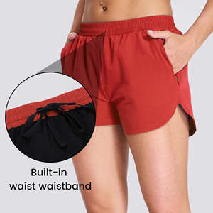 Pantalones cortos de playa informales con logotipo personalizado para mujer, ropa de calle para gimnasio, correr, Fitness, pantalones cortos deportivos, Material de algodón, 2025 - Product Image 5