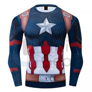 Meilleur design personnalisé, vêtements de sport pour hommes, compression, fitness, rashguard, nouvelle arrivée, respirant, séchage rapide, spandex/polyester UNI - Product Image 6